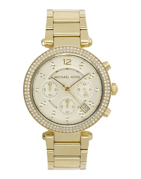 michael kors brushed gold watch|Michael Kors gold watch sale.